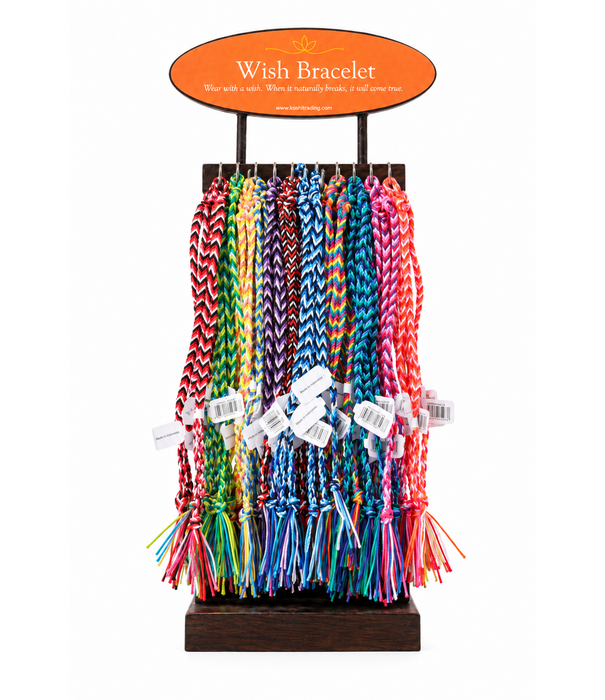 Kosha Trading Wish Bracelet Nylon Display (120st)