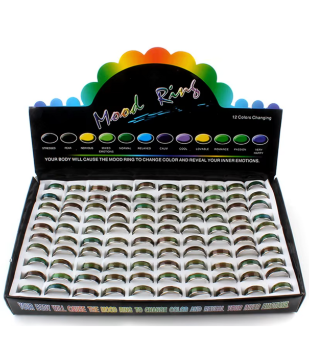 Moodring display 100st