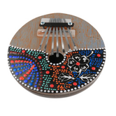 Kalimba Aboriginal Blad Gekleurd van Kokosnoot