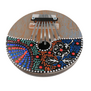 Kalimba Aboriginal Blad Gekleurd van Kokosnoot