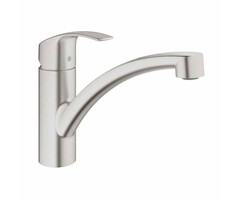 Grohe Eurosmart keukenkraan draaibare lage uitloop, Supersteel