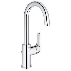 Grohe BauFlow wastafelmengkraan L-size met waste chroom
