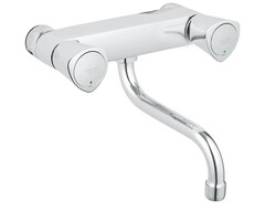Grohe Costa-S keukenmengkraan wandmodel met onderuitloop hoh 150 mm chroom