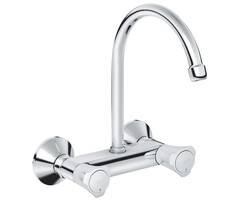 Grohe Costa-L keukenmengkraan wandmodel met onderuitloop hoh 150 mm chroom