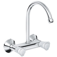 Grohe Costa-L keukenmengkraan wandmodel met onderuitloop hoh 150 mm chroom Grohe Costa-L keukenmengkraan wandmodel met onderuitloop hoh 150 mm chroom