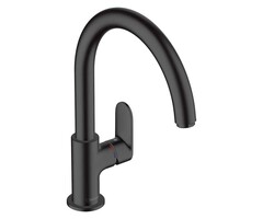 Hansgrohe Vernis keukenkraan uitloop draaibaar mat zwart