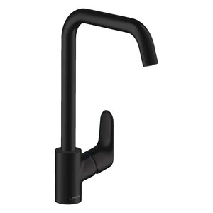 Hansgrohe Focus 260 keukenkraan U-uitloop draaibaar mat zwart