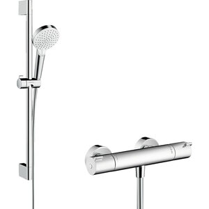 Hansgrohe Crometta  1001 CL doucheset 65 cm wit/chroom
