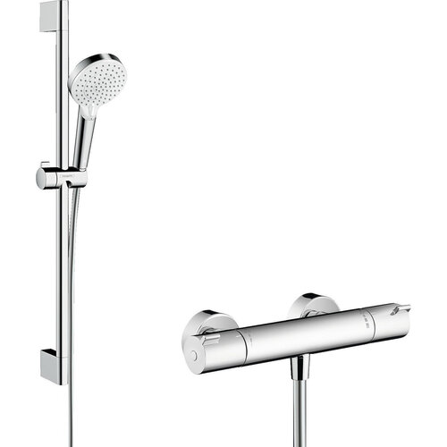 Hansgrohe Crometta  1001 CL doucheset 65 cm wit/chroom