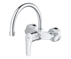 Grohe Eurosmart keukenmengkraan wandmontage chroom