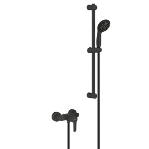 Grohe Precision Start Douchekraan met glijstang set 60cm - mat zwart