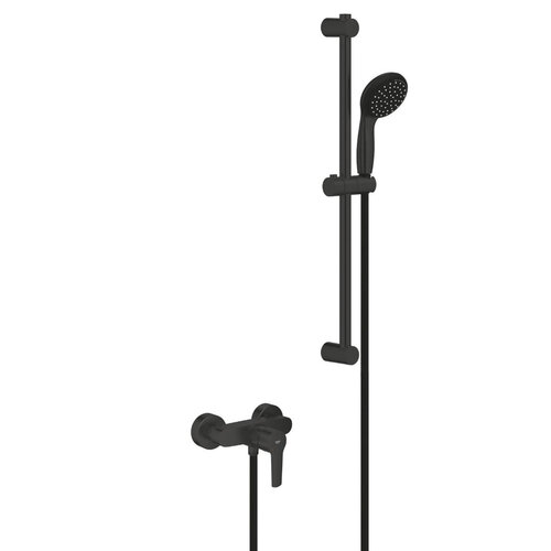 Grohe Precision Start Douchekraan met glijstang set 60cm - mat zwart Grohe Precision Start Douchekraan met glijstang set 60cm - mat zwart