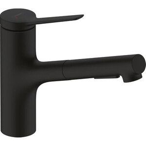 Hansgrohe Zesis M33 - Keukenkraan 150- met uittrekbare sproeikop- mat zwart