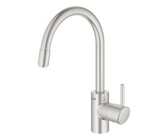 GROHE Concetto Keukenkraan met uittrekbare uitloop - supersteel