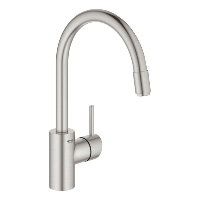 GROHE Concetto Keukenkraan met uittrekbare uitloop - supersteel