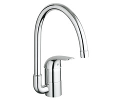 GROHE Euroeco Keukenkraan met hoge uitloop - chroom