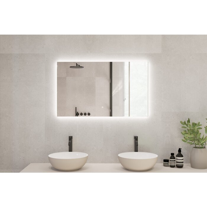 Badkamerspiegel Rechthoek 140 x 80 cm - Anti-Condens & LED Dimbaar