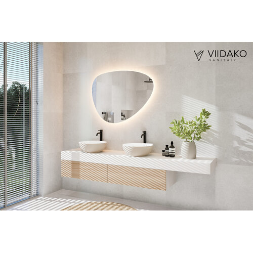 Badkamerspiegel - Organisch - 60x41 cm - Anti-Condens & LED Dimbaar