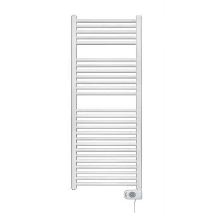 Elektrische Handdoekradiator Comfort- wit Ral 9016 - 906×500 mm - 500 Watt - met Musa thermostaat