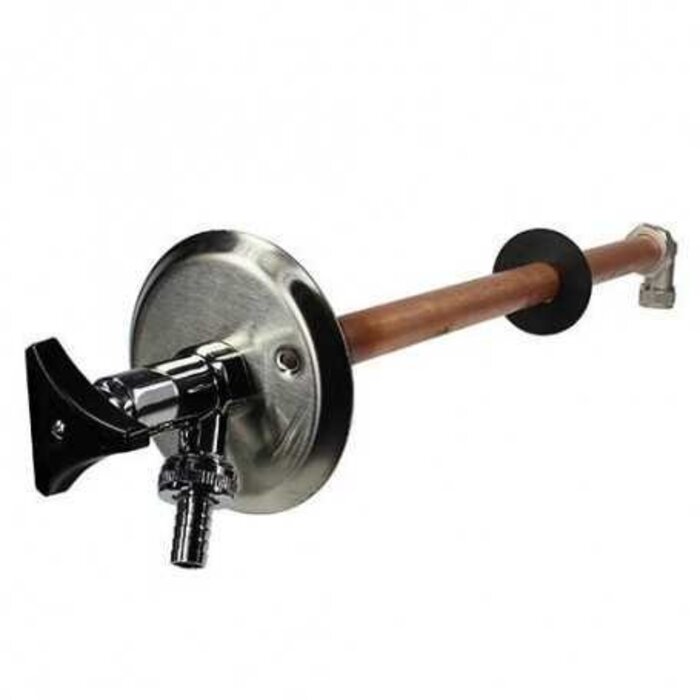 Vorstvrije buitenkraan chroom 15 x 3/4" - lengte 35 cm