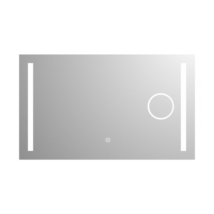 Badkamerspiegel met ingebouwde scheerspiegel-140x80cm