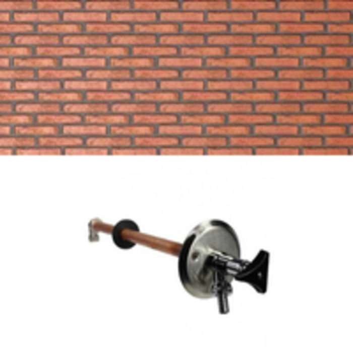 Vorstvrije buitenkraan chroom 15 x 3/4" - lengte 35 cm