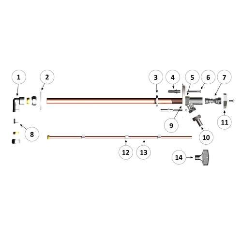 Luxe Vorstvrije buitenkraan chroom 15 x 3/4" - lengte 35 cm