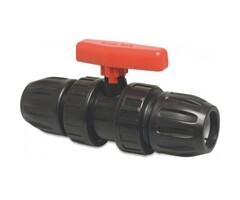 Profec - PP kogelkraan 2x 50mm knel 10 bar