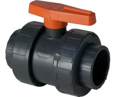 Plasson-PVC Kogelkraan 16mm - 2x wartel