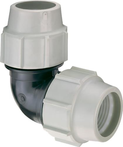 Plasson knie 90° tyleen koppeling 63 mm