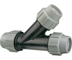 Plasson tyleen T-stuk 63mm 45°