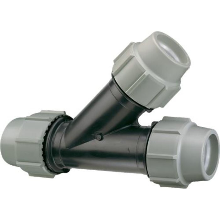 Plasson tyleen T-stuk 63mm 45°