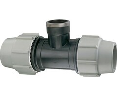 Plasson tyleen T-stuk 50mm x 1 1/2" x 50mm 90° Bi.dr.