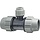 Plasson Tyleen Verloop T-stuk 50mm x 25mm x 50mm 90°