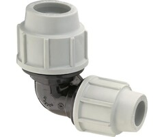 Plasson tyleen Verloop Knie 25mm x 20mm 90°