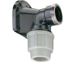 Plasson Klem Muurplaat 20mm x 1/2" Bi.dr.