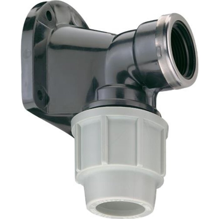 Plasson Klem Muurplaat 25mm x 3/4" Bi.dr.