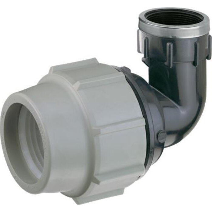 Plasson Klem Overgangsknie 16mm x 1/2" 90° Bi.dr