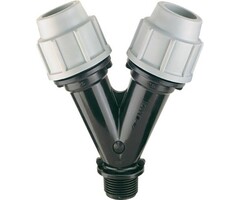 Plasson Klem Y-stuk 16mm x 16mm x 3/4" Bu.dr.