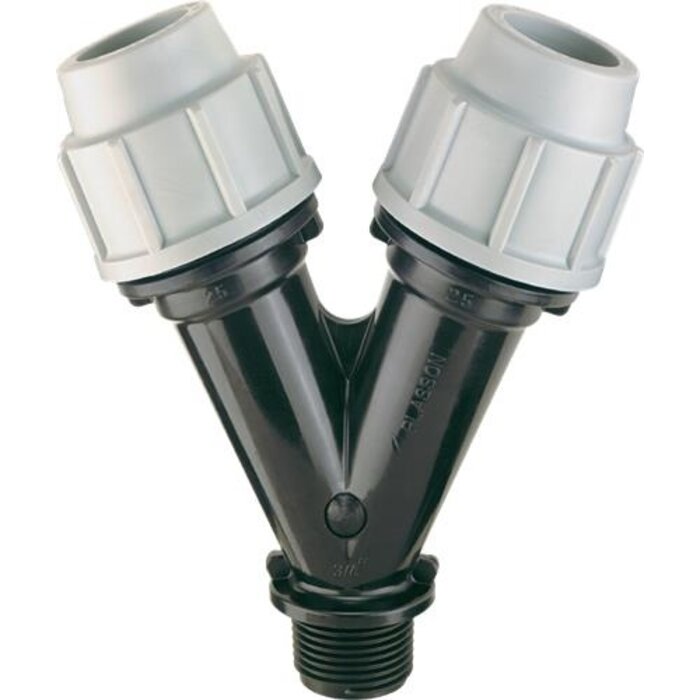 Plasson Klem Y-stuk 20mm x 20mm x 3/4" Bu.dr
