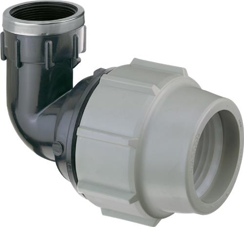 Plasson Overgangsknie 25mm x 1/2" 90° Bi.dr.