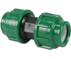 VDL Koppeling PP 20 mm knel 16bar zwart/groen KIWA