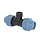 Unidelta T-stuk 90° PP 25 mm x 1" x 25 mm binnendraad