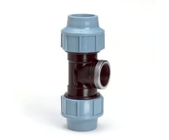 Unidelta T-stuk 90° PP 50 mm x 1¼" x 50 mm binnendraad