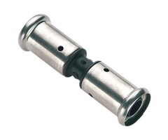 Henco Rechte koppeling 20 x 20 mm, 2x pers - 15PK-2020