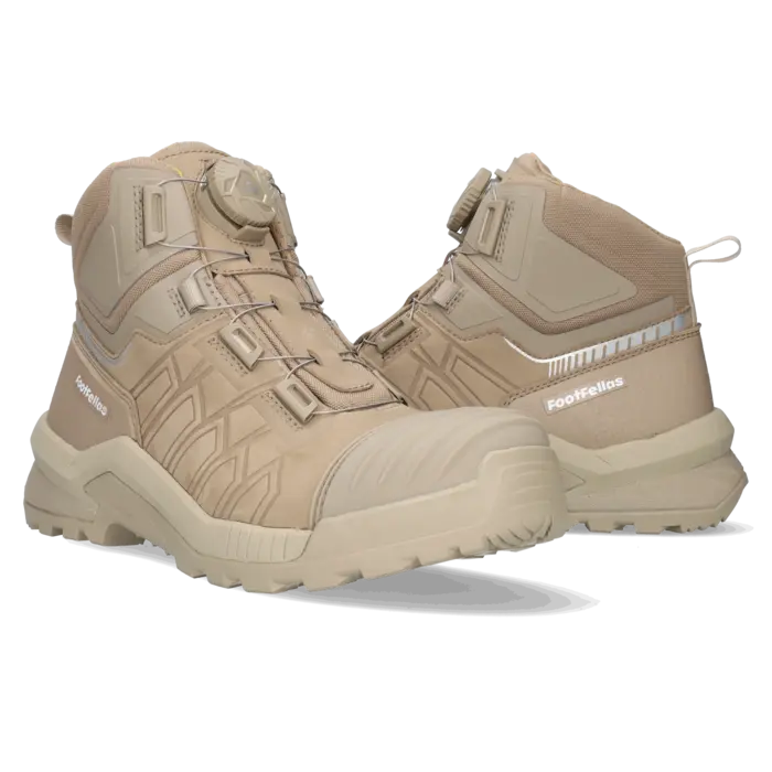 Bronco Bronco - S3S - Werkschoenen met draaiknop - Zand