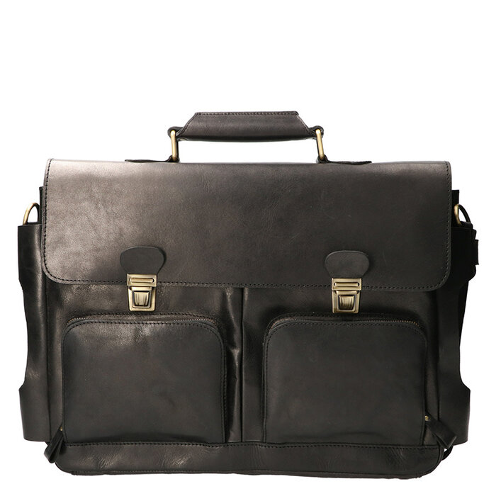 Orange Fire Luxe werktas tuigleer zwart