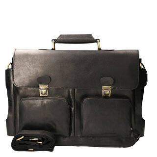 Orange Fire Luxe werktas tuigleer zwart