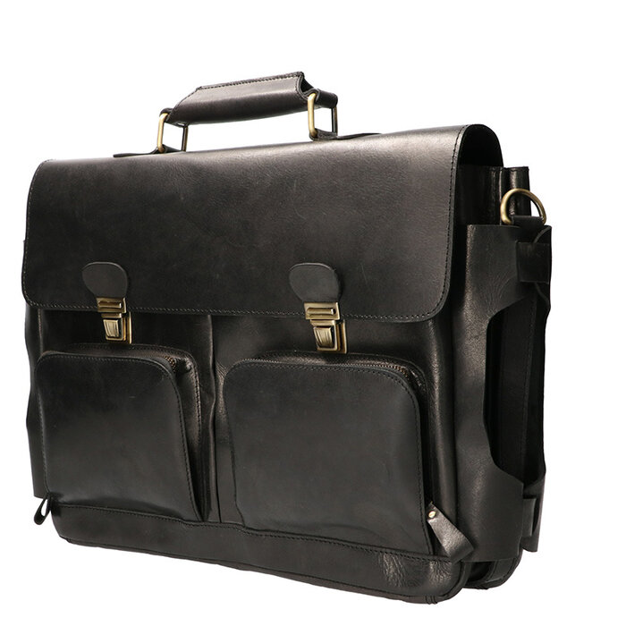 Orange Fire Luxe werktas tuigleer zwart