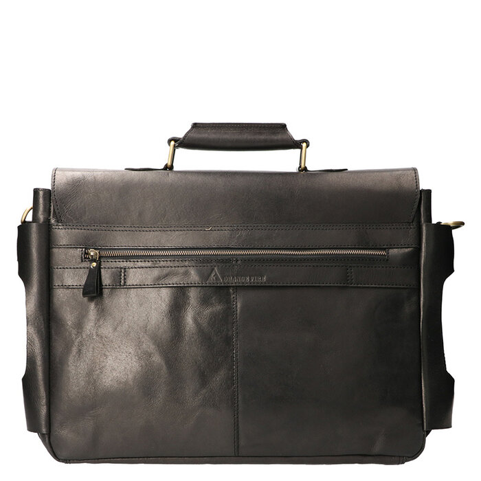 Orange Fire Luxe werktas tuigleer zwart